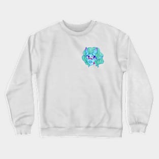 Blue monster girl Crewneck Sweatshirt